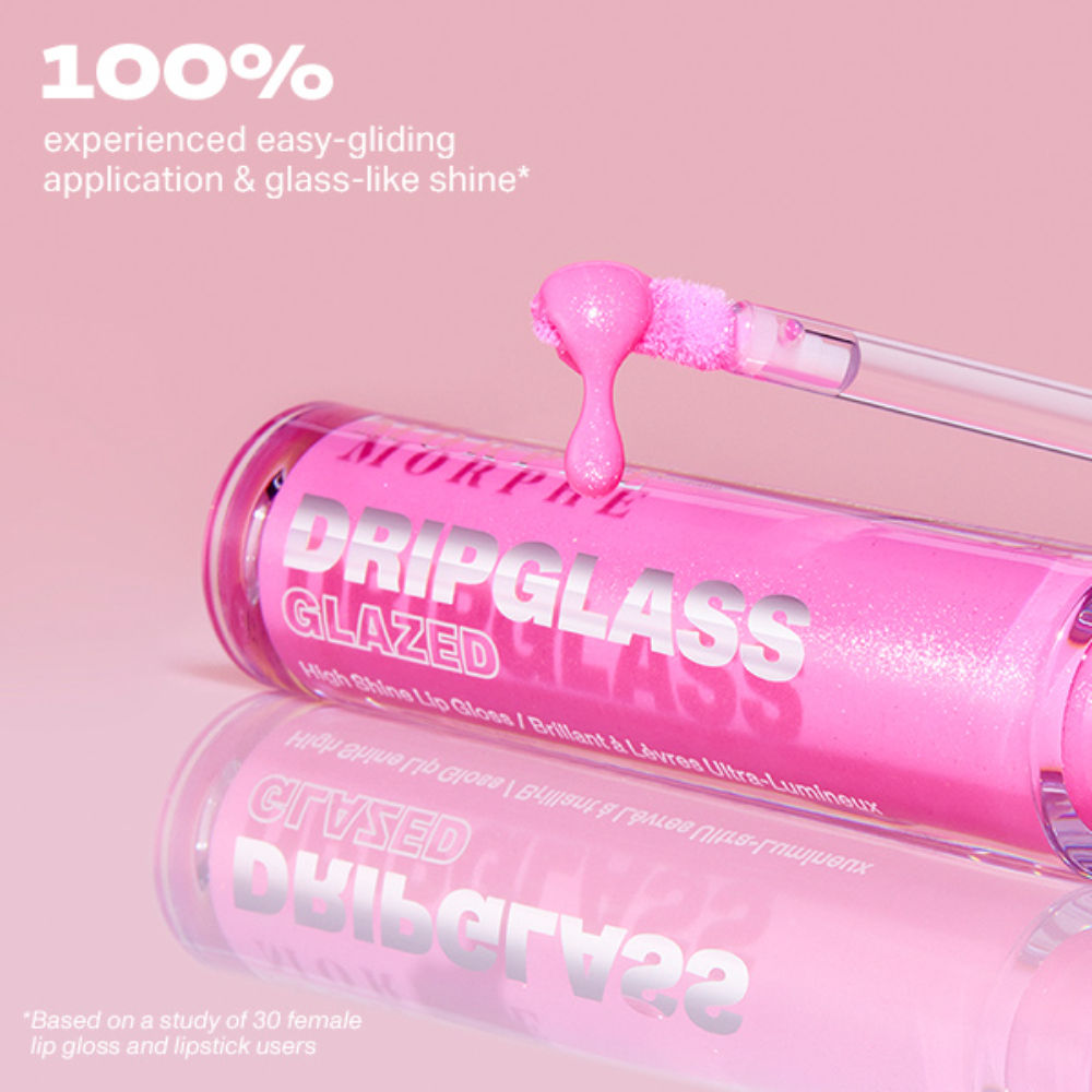 MORPHE Dripglass Glazed High Shine Lip Gloss - Peach Prism, 3.8ml