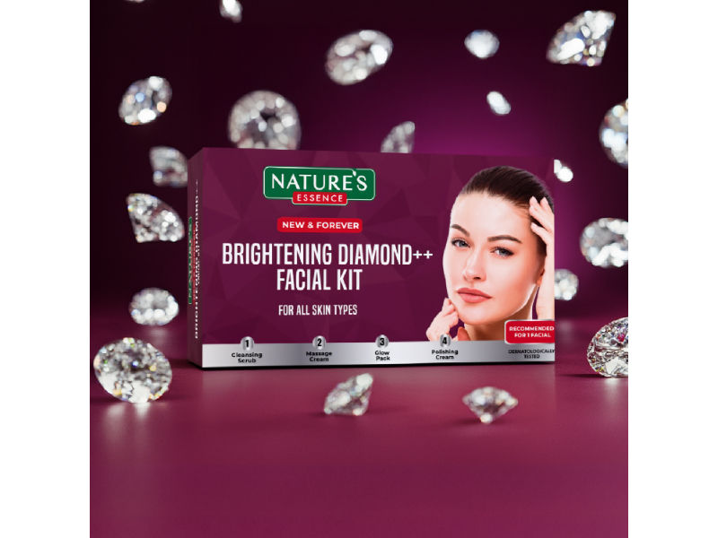 Nature's Essence Brightening Diamond ++ Facial Kit, Single Use Pack, 32g Buy at Indicrest Image 2