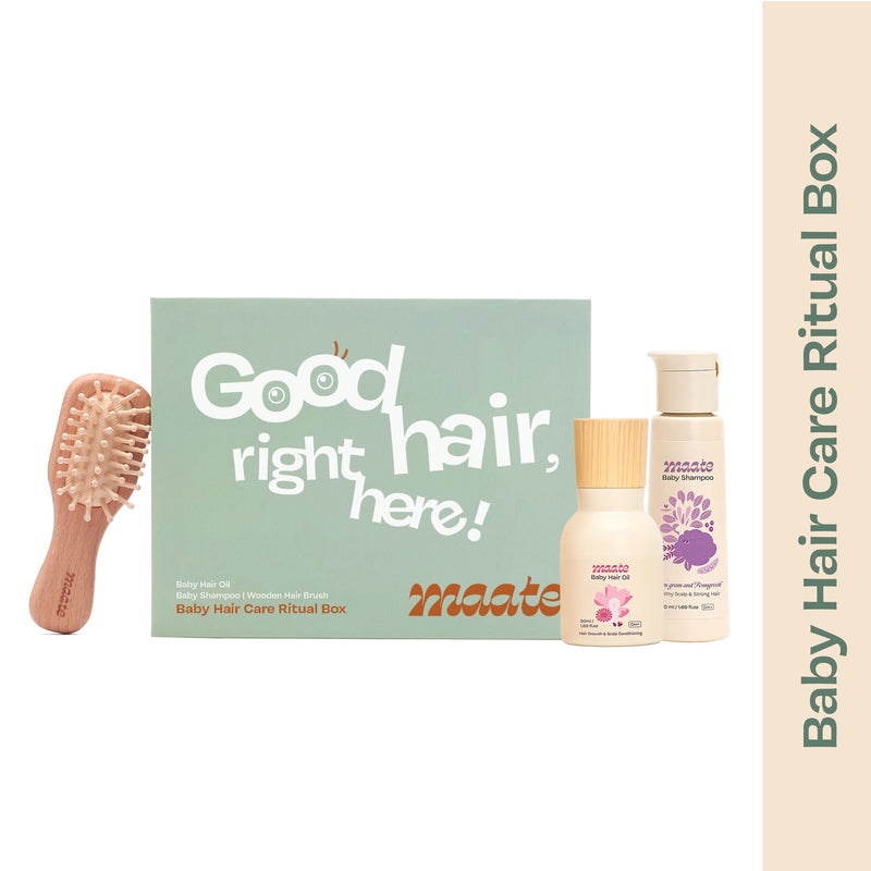 Maate Baby Hair Care Ritual Box, 3 pcs, Buy from Indicrest