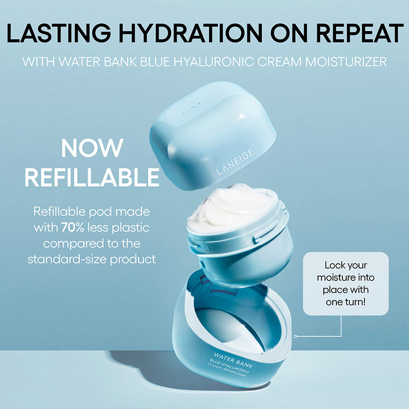 LANEIGE Water Bank Blue Hyaluronic Cream Moisturizer, 50ml