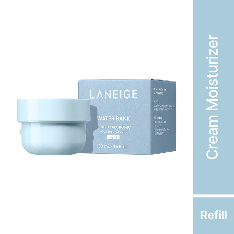LANEIGE Water Bank Blue Hyaluronic Cream Moisturizer Refill, 50ml, Buy from Indicrest