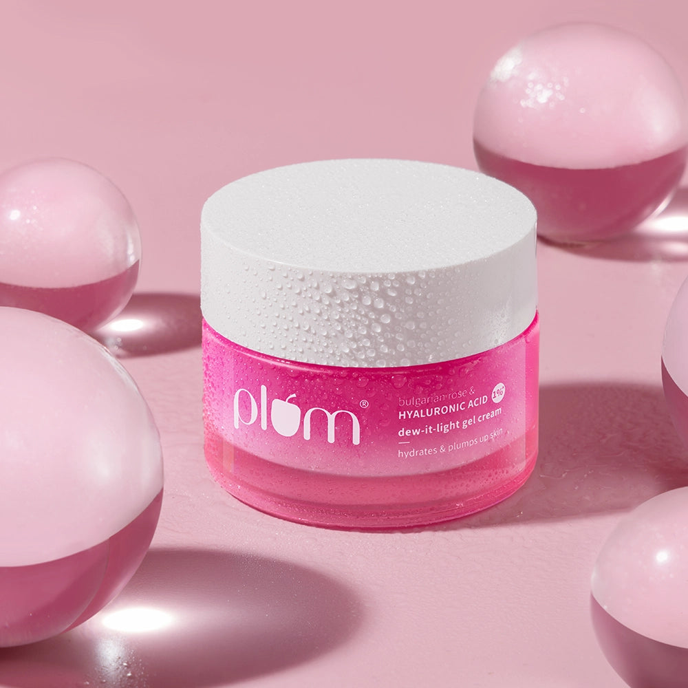 Plum Bulgarian Rose and 1% Hyaluronic Acid Cream | 120-Hr Hydration | Lightweight & Quick-Absorbing, 50g Buy at Indicrest