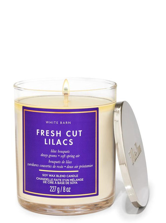 Bath & Body Works Fresh Cut Lilacs Single Wick Candle, 227g / 8 oz Buy at Indicrest