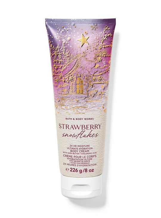 Bath & Body Works Strawberry Snowflakes Body Cream, 226 g / 8 oz Buy at Indicrest