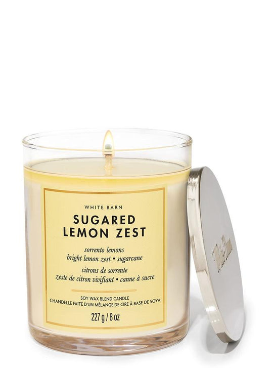 Bath & Body Works Sugared Lemon Zest Single Wick Candle, 227 g / 8 oz Buy at Indicrest