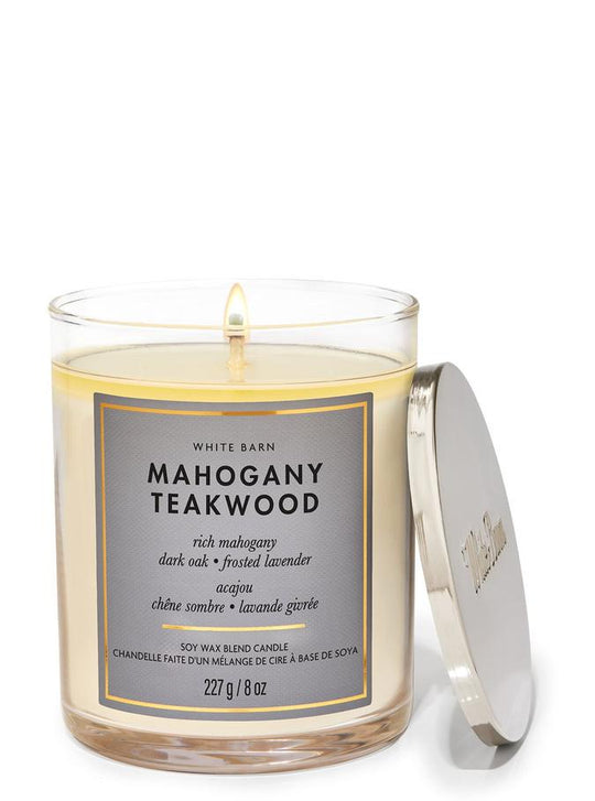 Bath & Body Works Mahogany Teakwood Single Wick Candle, 227 g / 8 oz Buy at Indicrest