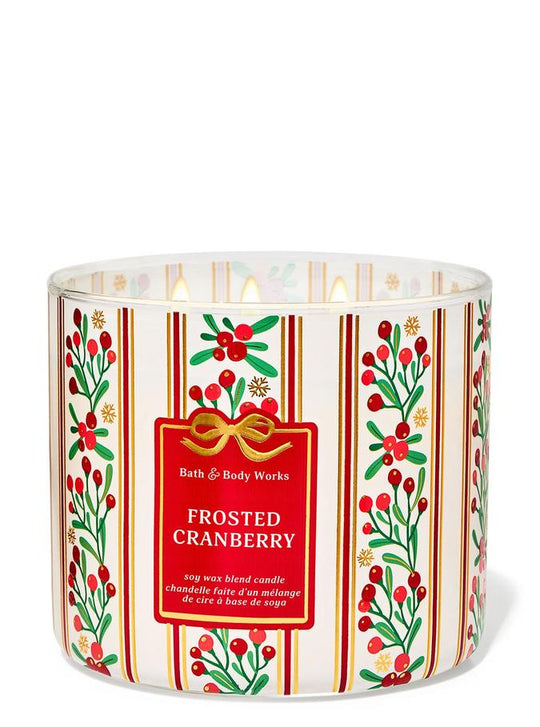 Bath & Body Works Frosted Cranberry 3-Wick Candle, 411 g/14.5 oz Buy at Indicrest