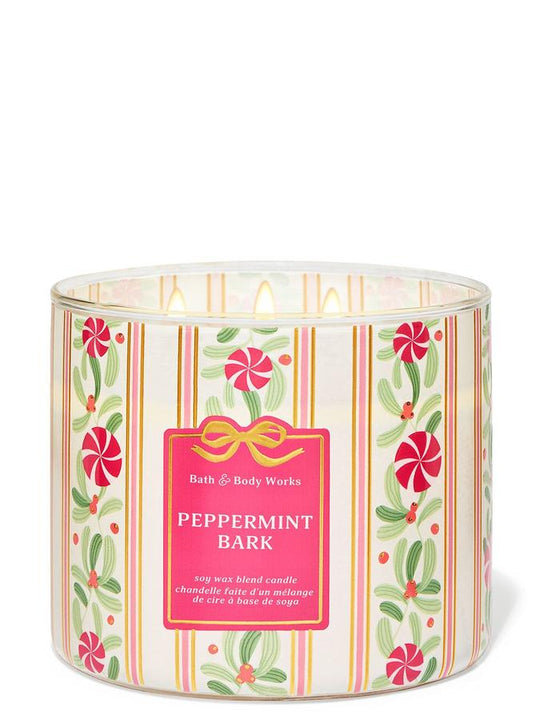 Bath & Body Works Peppermint Bark 3-Wick Candle, 411 g/14.5 oz Buy at Indicrest