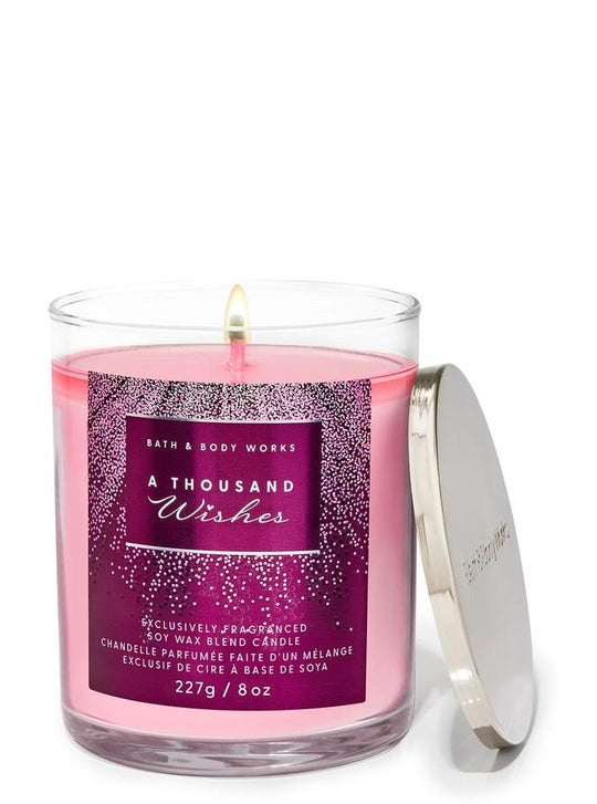 Bath & Body Works A Thousand Wishes Single Wick Candle, 227 g / 8 oz Buy at Indicrest