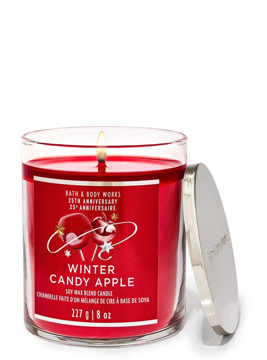 Bath & Body Works Winter Candy Apple Single Wick Candle, 227 g / 8 oz Buy at Indicrest