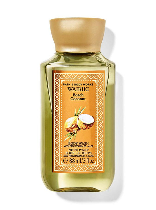 Bath & Body Works Waikiki Beach Coconut Travel Size Body Wash, 88 ml / 3 fl oz Buy at Indicrest