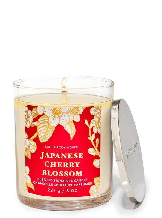 Bath & Body Works Japanese Cherry Blossom Single Wick Candle, 227 g / 8 oz Buy at Indicrest