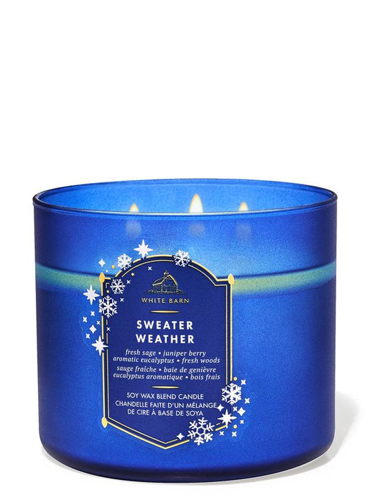 Bath & Body Works Sweater Weather 3-Wick Candle, 411 g/14.5 oz Buy at Indicrest