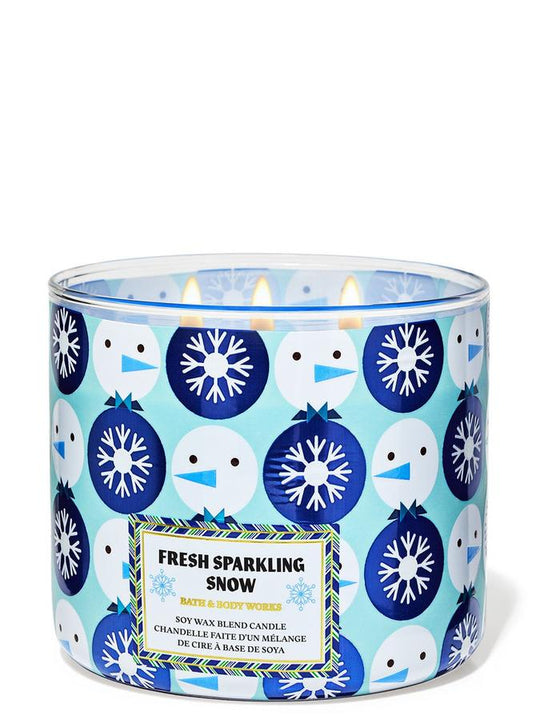 Bath & Body Works Fresh Sparkling Snow 3-Wick Candle, 411 g/14.5 oz Buy at Indicrest