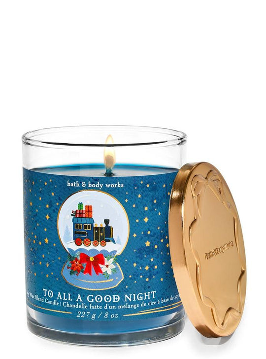Bath & Body Works To All A Good Night Single Wick Candle, 227 g / 8 oz Buy at Indicrest
