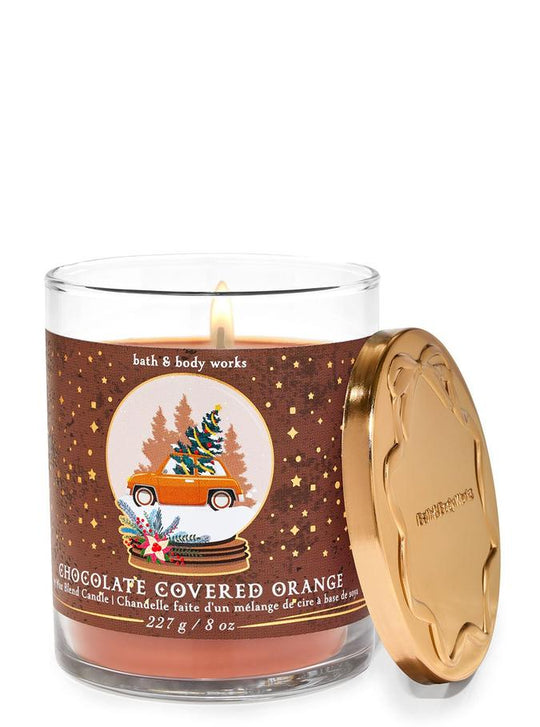Bath & Body Works Chocolate Covered Orange Single Wick Candle, 227 g / 8 oz Buy at Indicrest