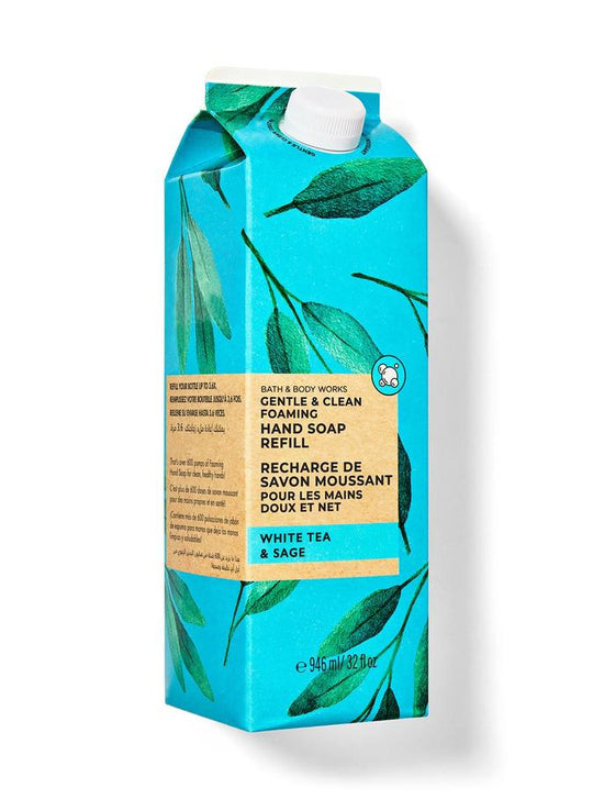 Bath & Body Works White Tea & Sage Gentle & Clean Foaming Refill, 946 ml / 32 fl oz Buy at Indicrest