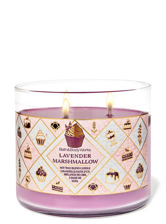 Bath & Body Works Lavender Marshmallow 3-Wick Candle, 411 g/ 14.5 oz Buy at Indicrest