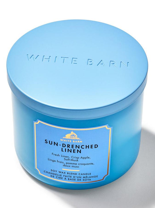Bath & Body Works Sun-Drenched Linen 3-Wick Candle, 411 g/ 14.5 oz Buy at Indicrest