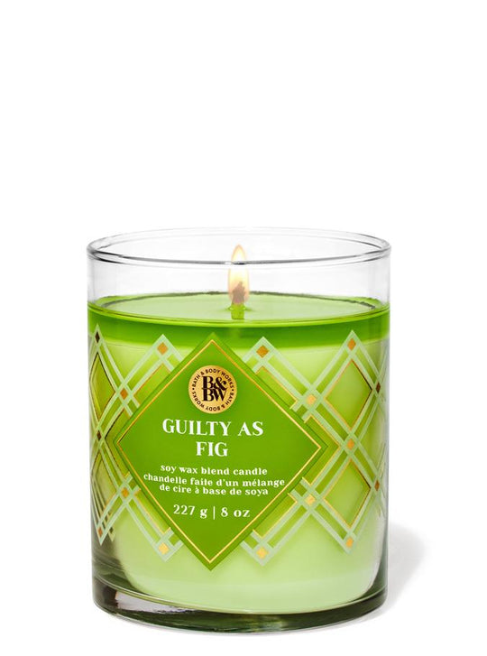 Bath & Body Works Guilty as Fig Single Wick Candle, 227g / 8 oz Buy at Indicrest