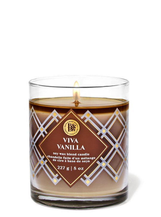 Bath & Body Works Viva Vanilla Single Wick Candle, 227 g / 8 oz Buy at Indicrest