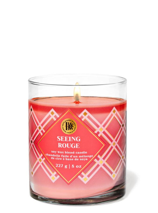 Bath & Body Works Seeing Rouge Single Wick Candle, 227 g / 8 oz Buy at Indicrest