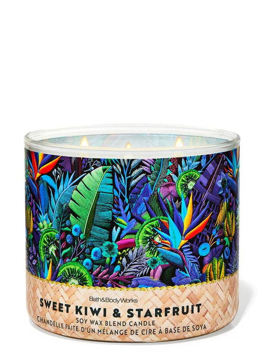 Bath & Body Works Sweet Kiwi & Starfruit 3-Wick Candle, 411 g/ 14.5 oz Buy at Indicrest