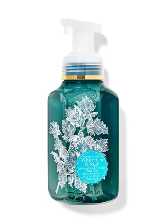 Bath & Body Works White Tea & Sage Gentle & Clean Foaming Hand Soap, 259 ml / 8.75 fl oz Buy at Indicrest