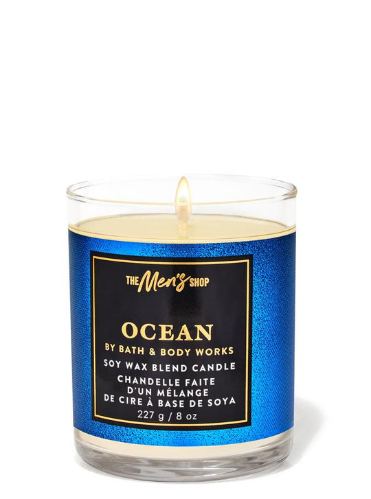 Bath & Body Works Ocean Signature Single Wick Candle, 227 g / 8 oz Buy at Indicrest