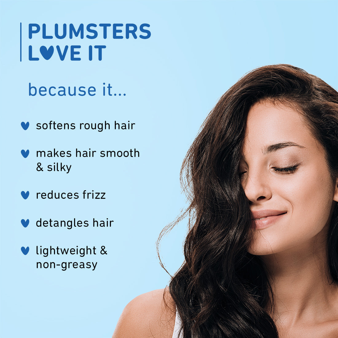 Plum Coconut & Squalane Hair Serum for Soft, Shiny Hair | 22X Shinier Hair In 1 Use | Reduces Frizz, 75ml Buy at Indicrest Image 3