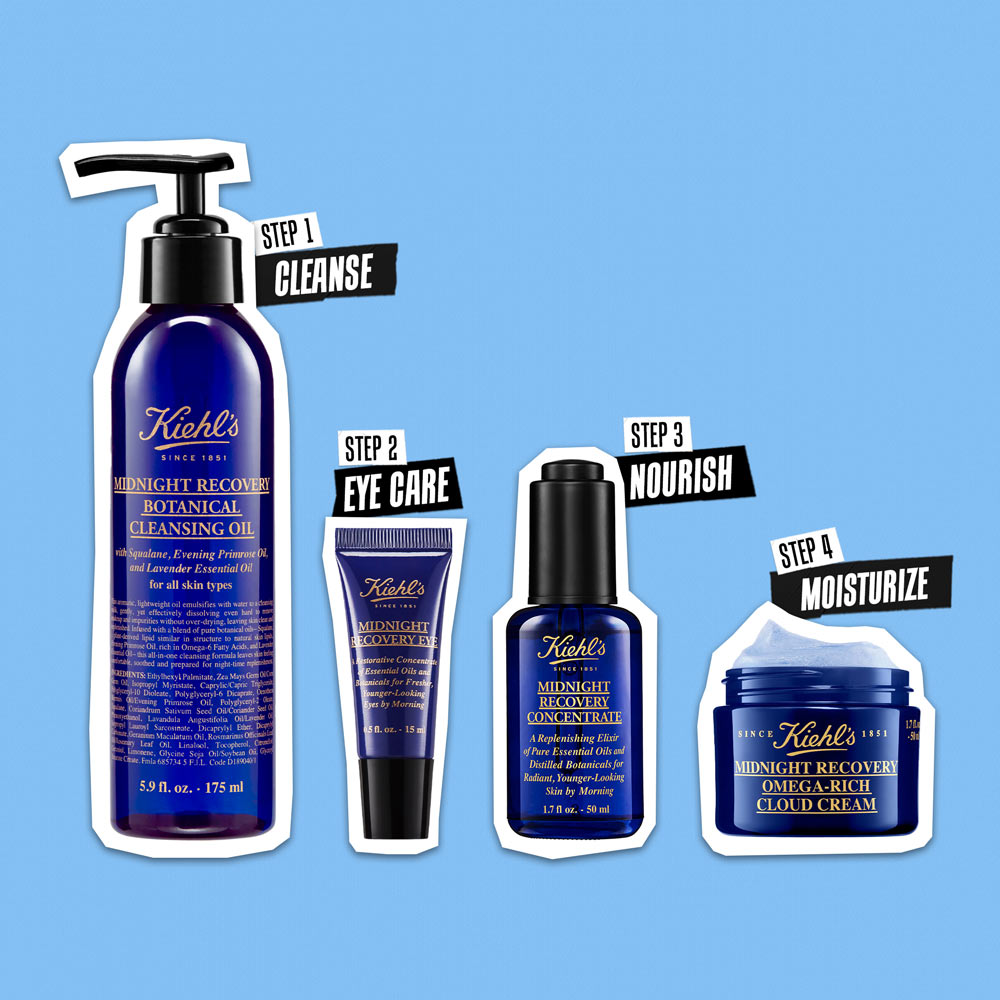 Kiehl's Midnight Recovery Eye Cream - For Dark Circles With Lavender Oil, 15ml