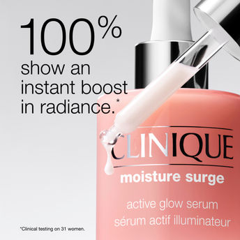 Clinique Moisture Surge Duo, Glow Serum + 100H Moisturiser, 2pcs