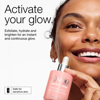 Clinique Moisture Surge Duo, Glow Serum + 100H Moisturiser, 2pcs