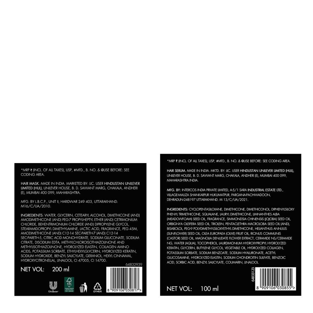 Nexxus Moisture Collagenizing Bond Treatment Mask + Oil Resurrection Hair Serum Combo, 2pcs