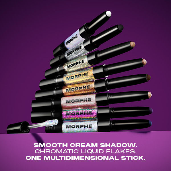 MORPHE Mixed Signals Dual-ended Cream & Liquid Eyeshadow Stick - Lover / Fighter, 1.9ml+0.8g