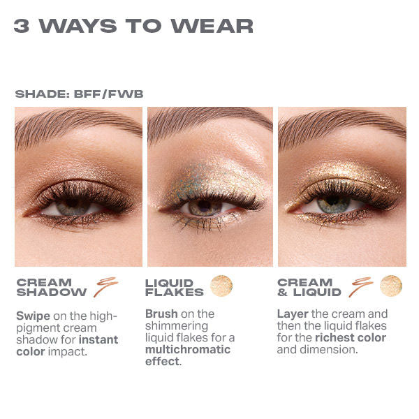 MORPHE Mixed Signals Dual-ended Cream & Liquid Eyeshadow Stick - Lover / Fighter, 1.9ml+0.8g