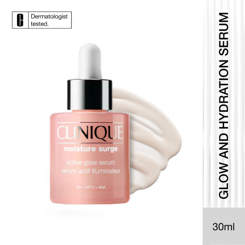 Clinique Moisture Surge Active Glow Serum with Vitamin C, Lactic Acid & Hyaluronic Acid, 30ml, Buy from Indicrest