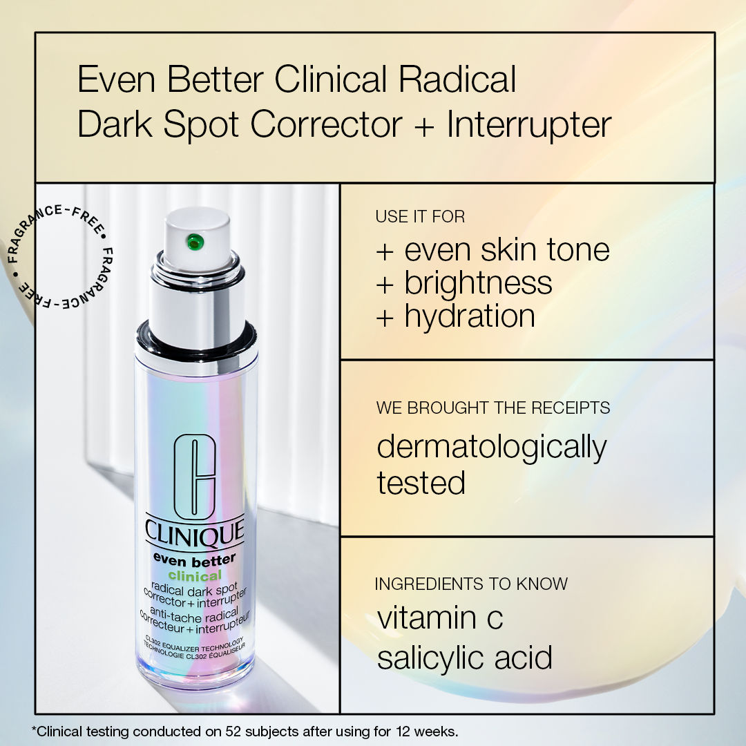 Clinique Even Better Clinical Radical Dark Spot Corrector + Interrupter, Serum with Vitamin C, 50ml