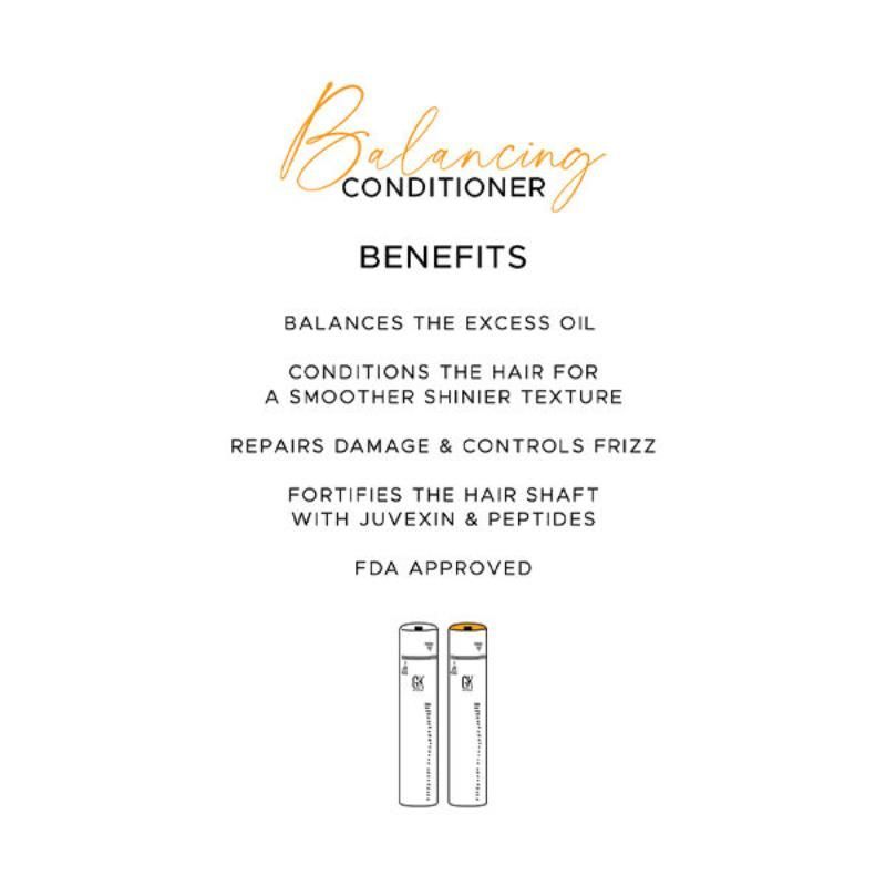 GK Hair Balancing Conditioner With Scalp-Care Formula - Cleanses & Nourishes Oily Scalp & Hair, 300ml