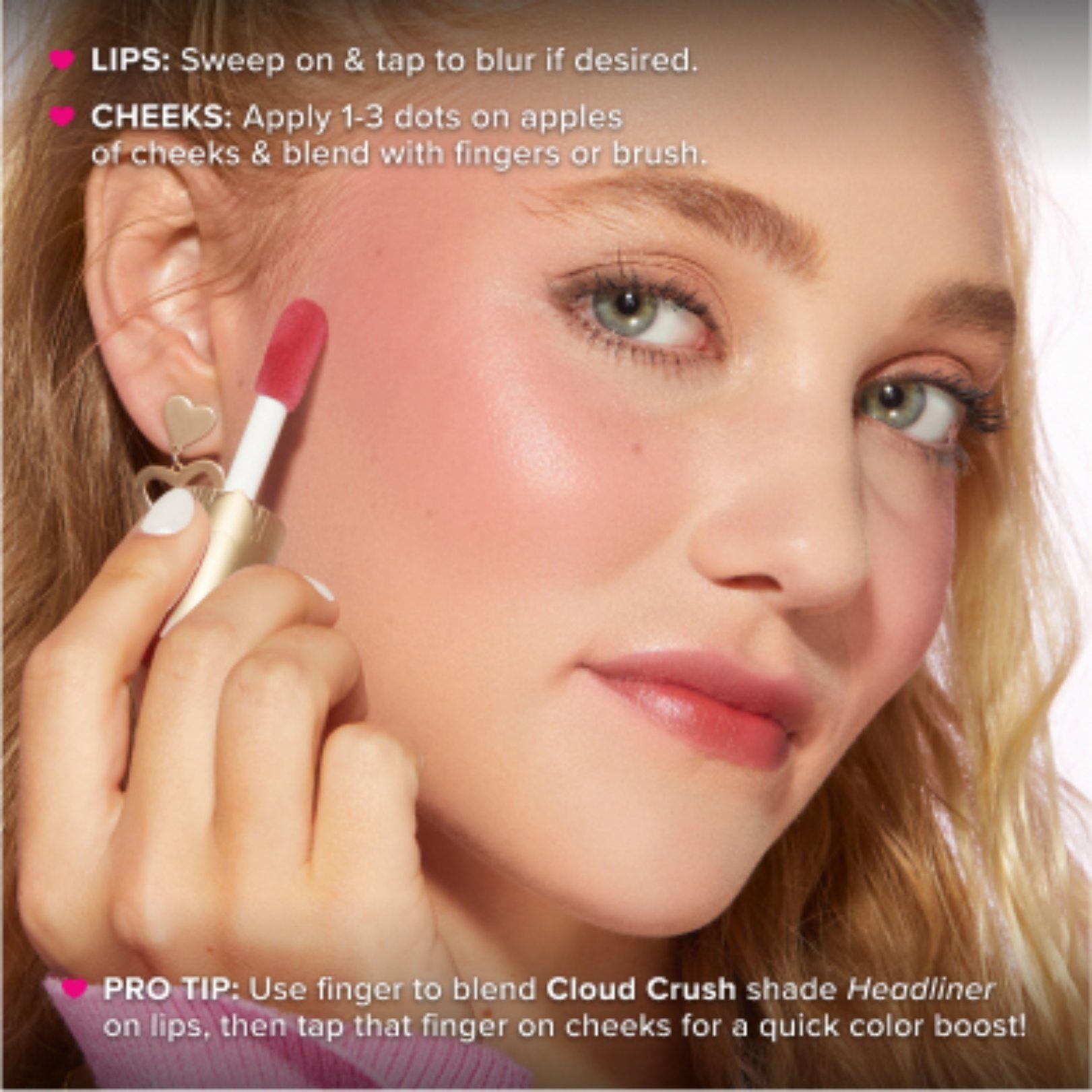 Too Faced Cloud Crushed Whipped Nude Lip & Cheek Color - Headliner, 4.3g