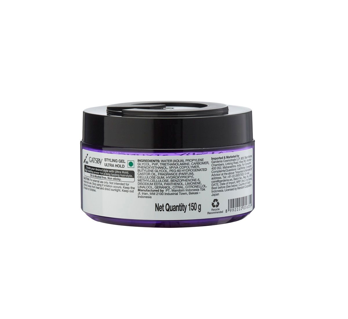 Gatsby Ultra Hold Styling Gel, 150g Buy at Indicrest Image 2