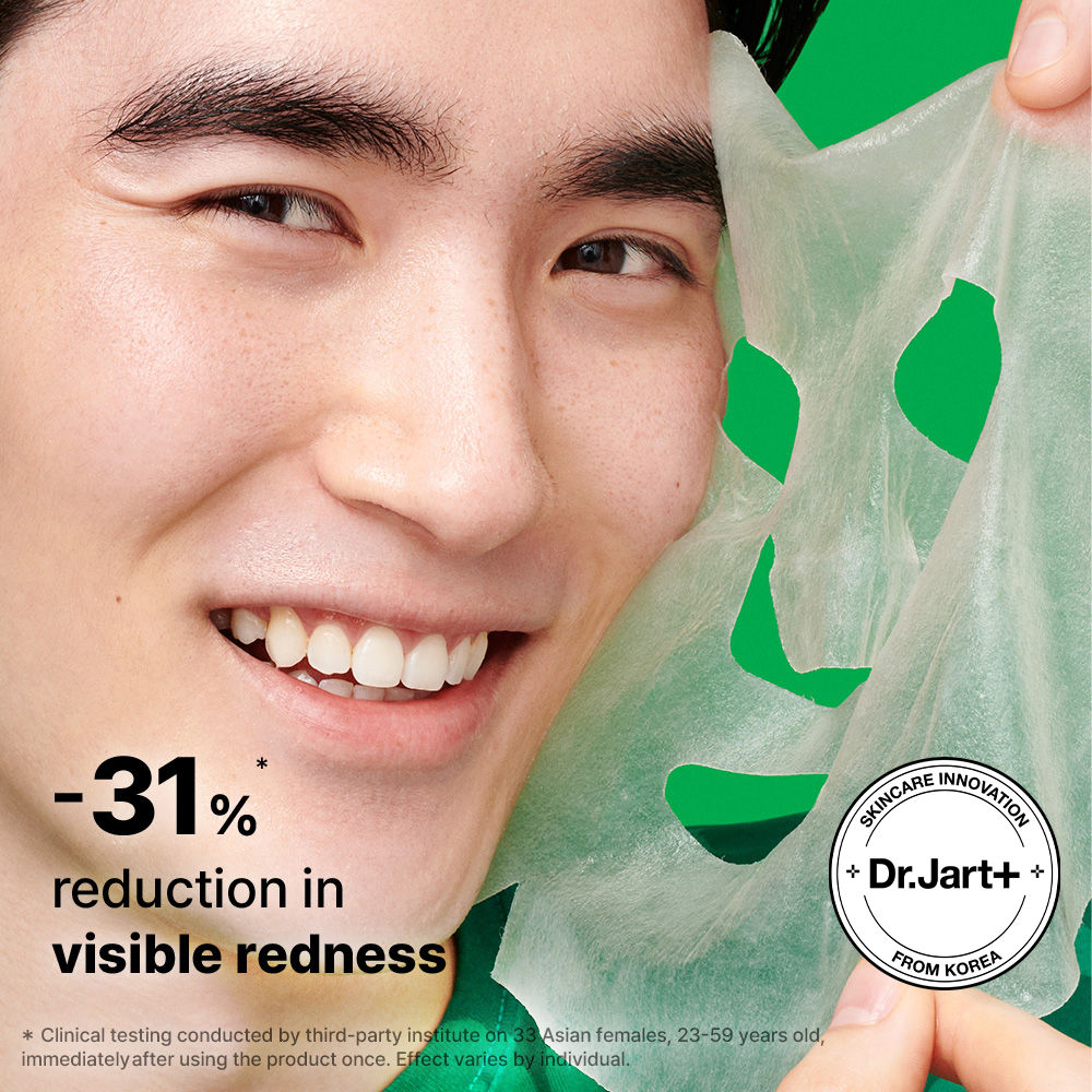 Dr.Jart+ Cicapair Intensive Soothing Repair Serum Mask With Centella Asiatica – Korean Sheet Mask, 25 g