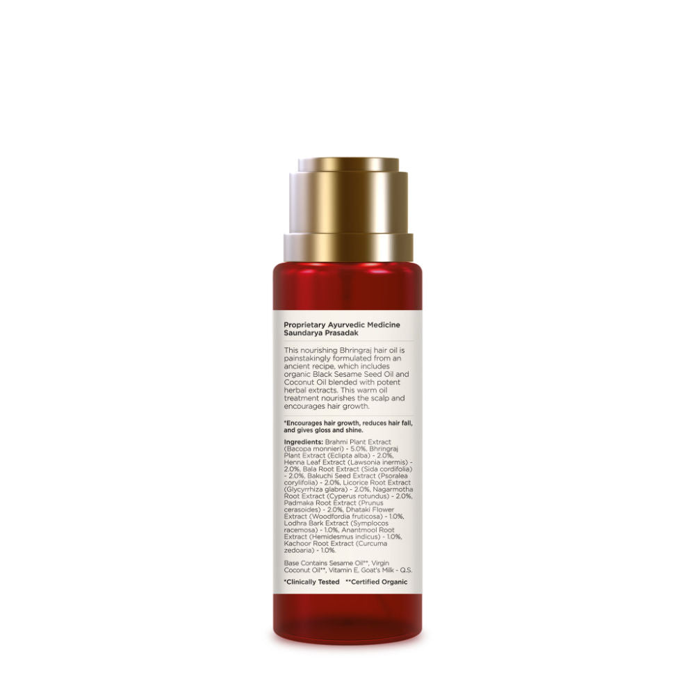 Forest Essentials Ayurvedic Herb Enriched Head Massage Oil Bhringraj - Anti Dandruff Hair Oil, 50ml