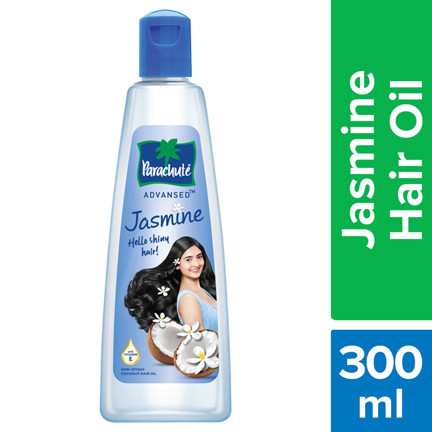 Parachute Advansed Jasmine Coconut Hair Oil, Vitamin E for Healthy Shiny Hair, Non-sticky, 300ml Buy at Indicrest