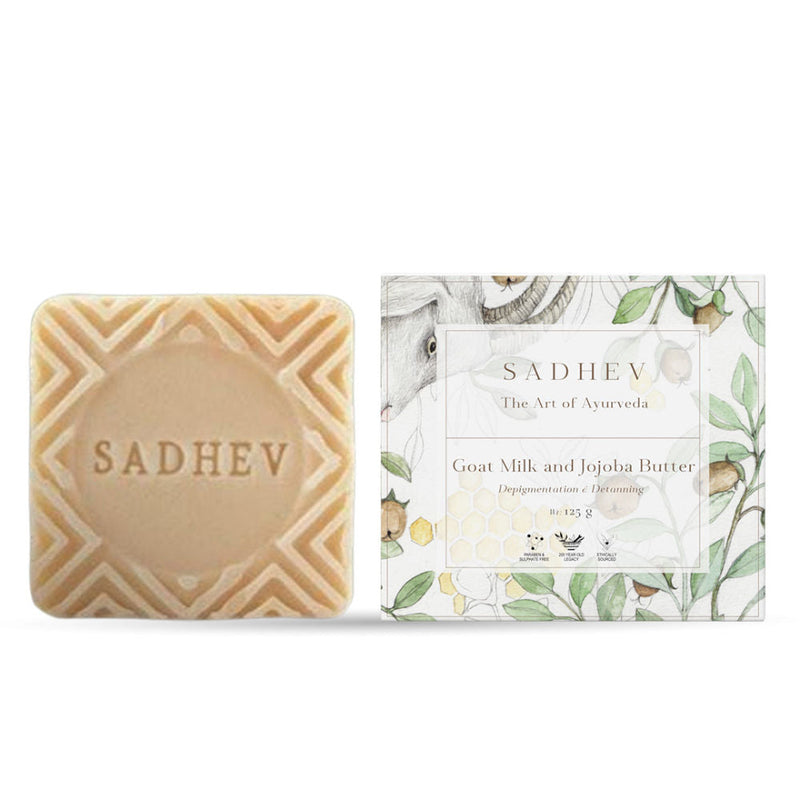 Sadhev Goat Milk & Honey Bathing Bar, 125g, Buy from Indicrest