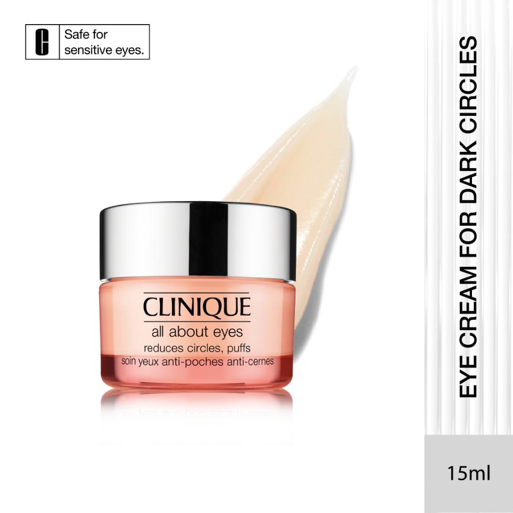 Clinique All About Eyes, Lightweight Eye Cream For Reducing Dark Circles With Vitamin C, 15ml, Buy from Indicrest