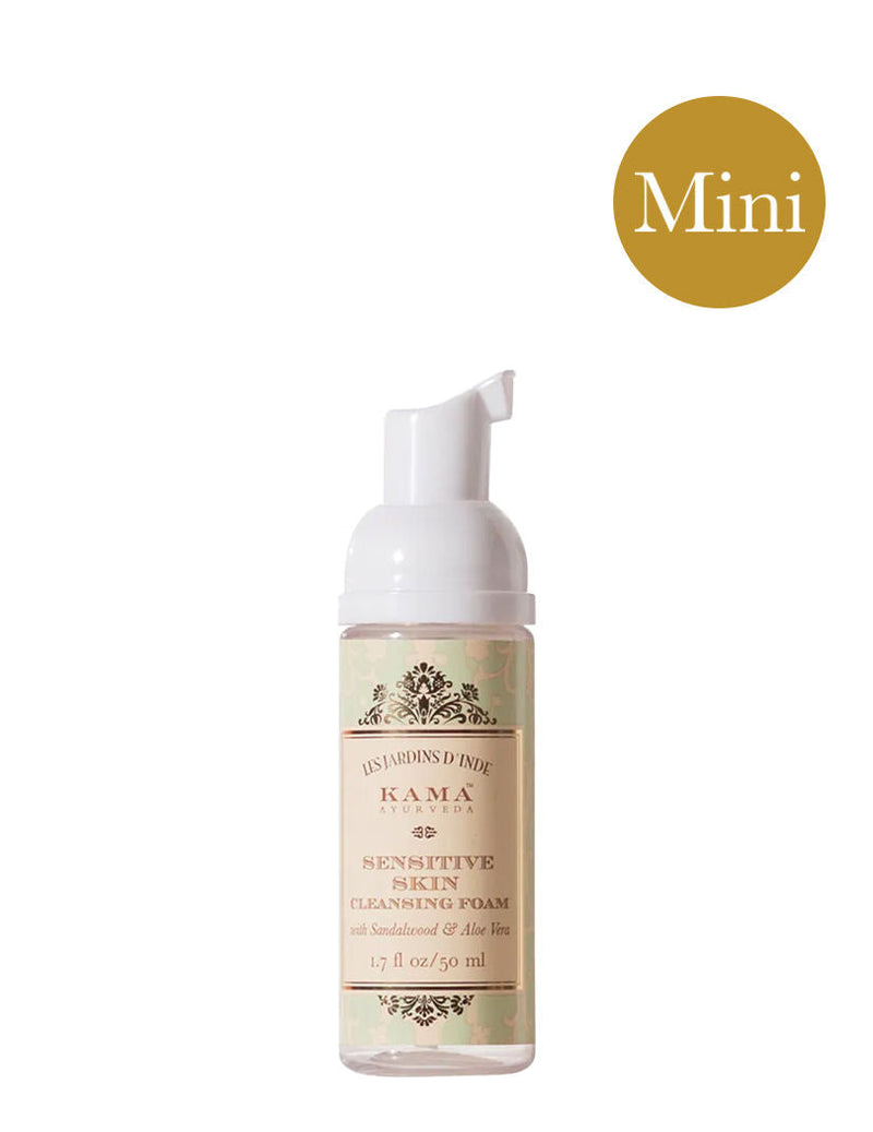 Kama Ayurveda Mini Sensitive Skin Cleansing Foam With Sandalwood & Aloe Vera, 50ml, Buy from Indicrest