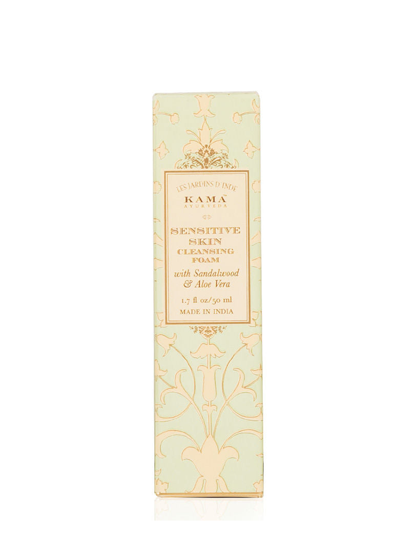 Kama Ayurveda Mini Sensitive Skin Cleansing Foam With Sandalwood & Aloe Vera, 50ml