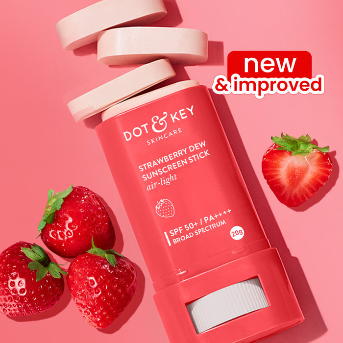 Dot & Key Strawberry Dew Sunscreen Stick SPF 50+ PA++++, 20g Buy at Indicrest Image 2