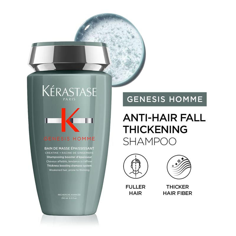 Kerastase Genesis Homme Thickening Shampoo For Men, 250ml, Buy from Indicrest